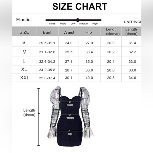 🌞Long Puff Sleeves Dress - Picture 4 of 4